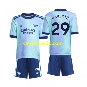 Camisolas de futebol Arsenal Havertz 29 Criança Equipamento 3ª 2024/25 Manga Curta